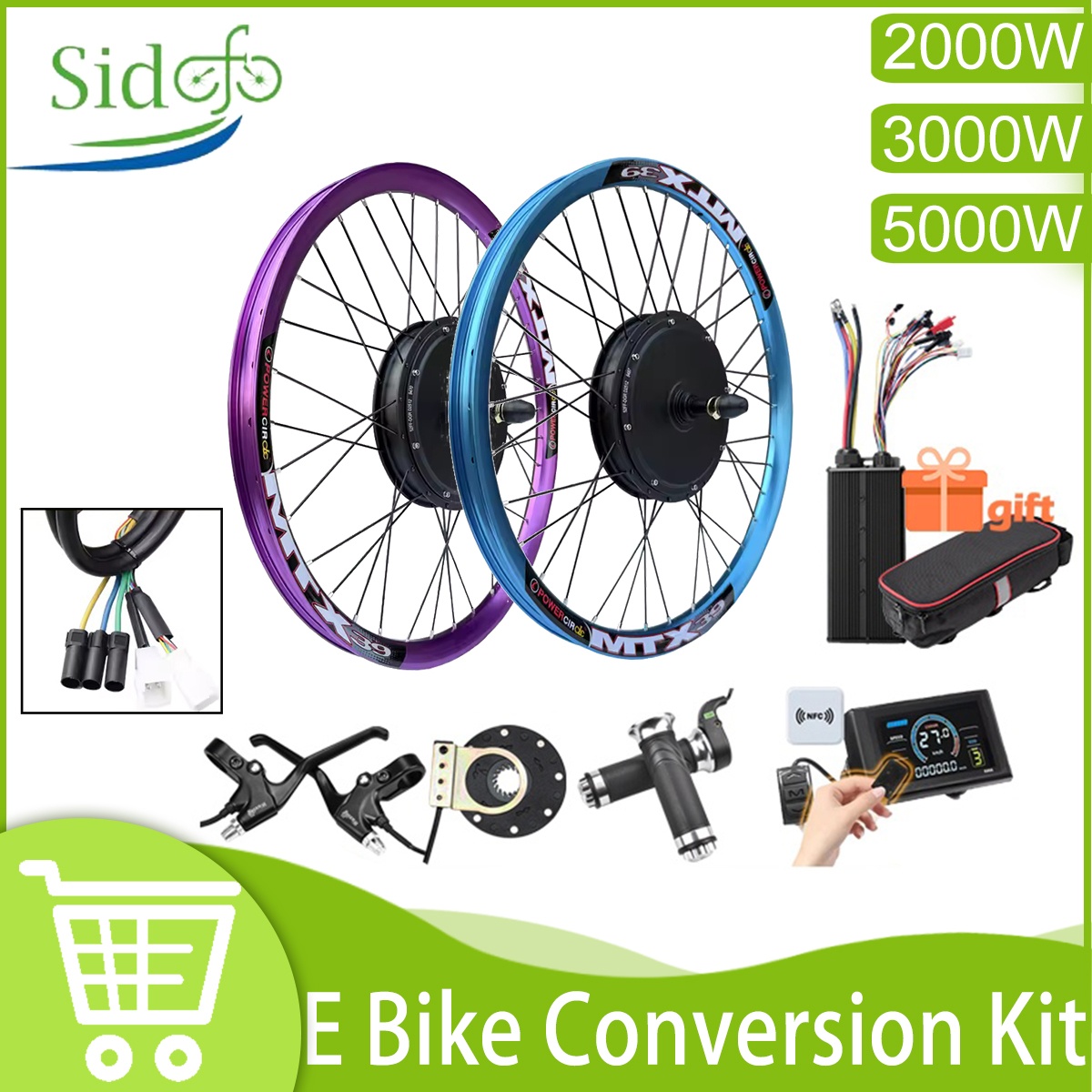 New Upgrade Ebike Conversion K - огляд і ціна 5000W Hub Motor Kit 72V