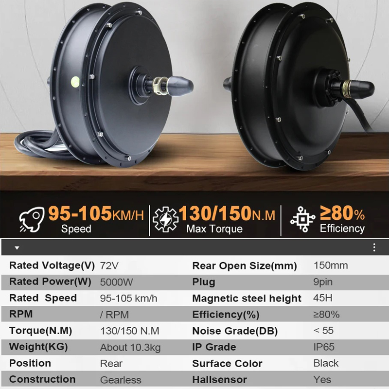 New MTX39 72V 5000W EBike Conv - огляд і ціна 5000W Hub Motor Kit 72V