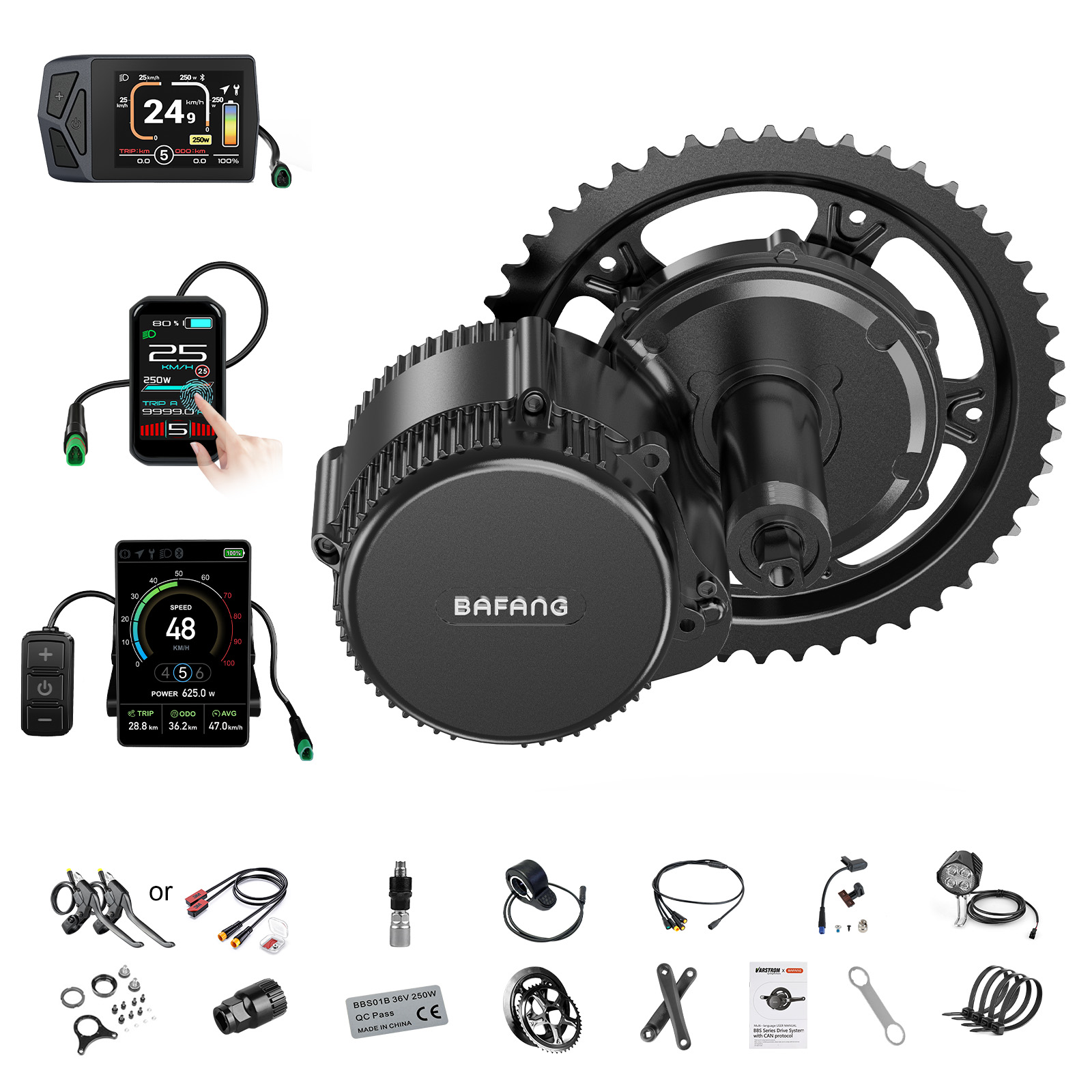 [US Local Shipping] Bafang Mot - огляд і ціна Central Motor Kit With Torque Sensor 500W
