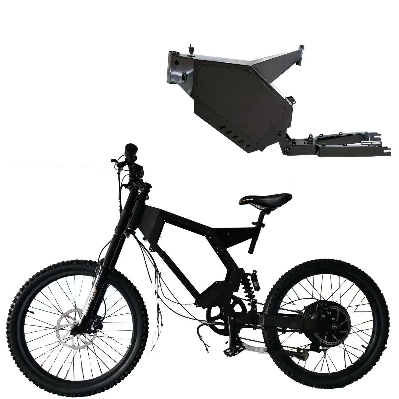 Electric Bike Steel Frame off  - огляд і ціна 3000W Stealth Bomber Motor