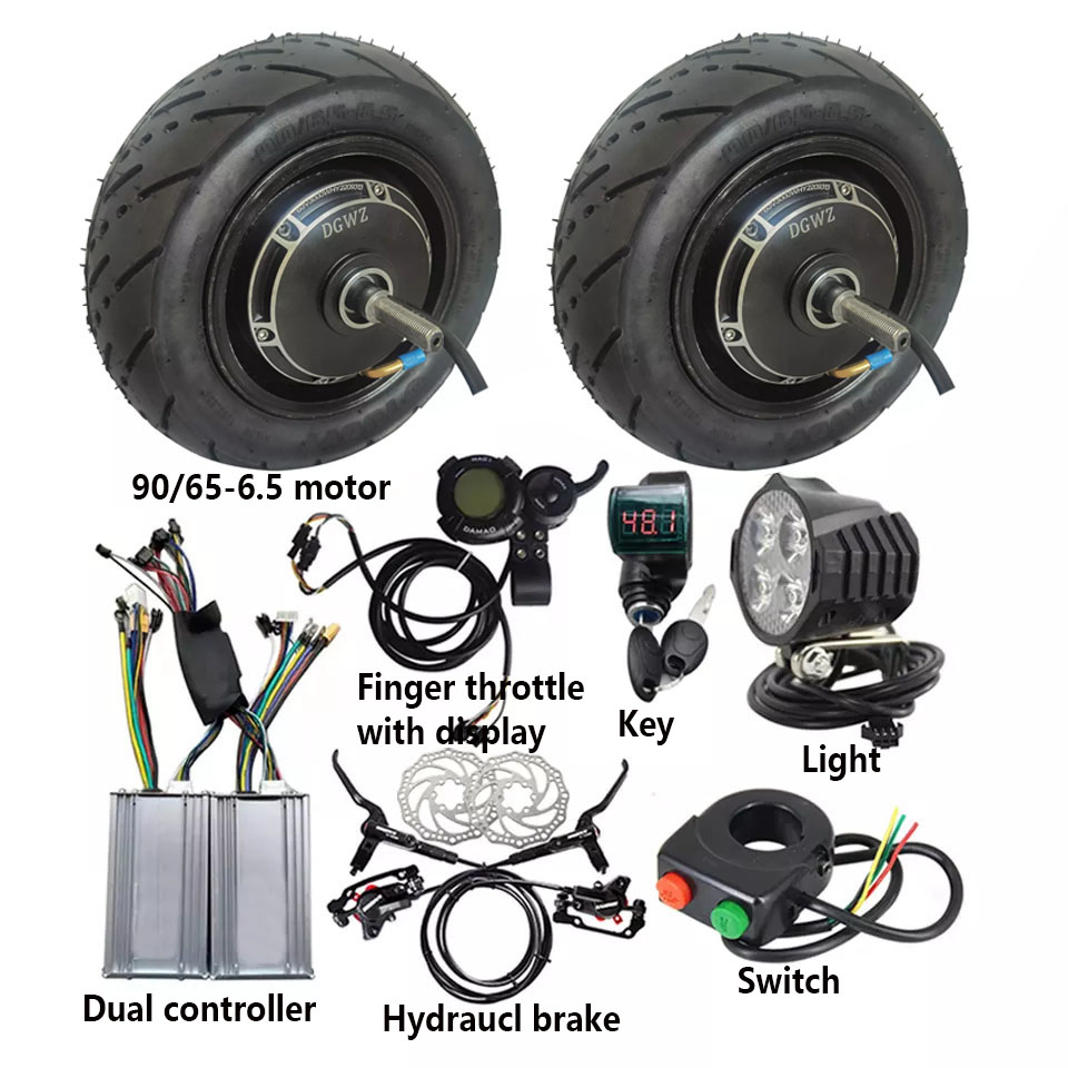 48V 2000w Ebike Comversion Kit - огляд і ціна Dual Motor Ebike Kit 2000W