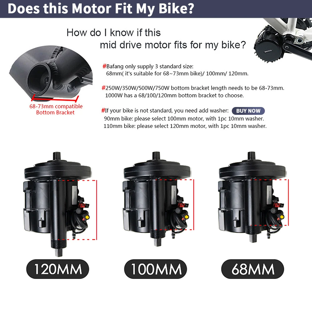 Bafang BBSHD 1000W 52V 48V 68m - огляд і ціна Mid Drive Conversion Kit 1000W