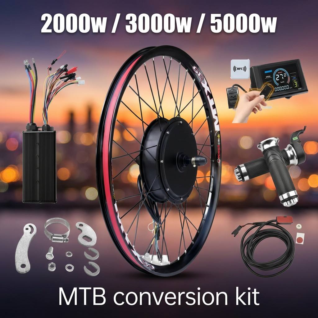 72V 5000W Ebike Kit with S966  - огляд і ціна 5000W Hub Motor Kit 72V